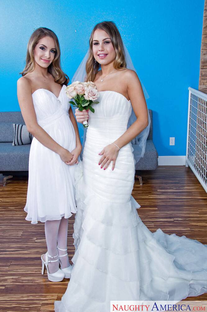 Kendall Kayden and Kimmy Granger baring nice asses after lesbian wedding - #13