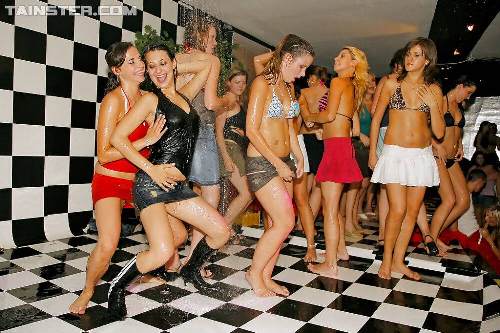 Jizz starving gals have some blowjob fun at the european sex party - #1