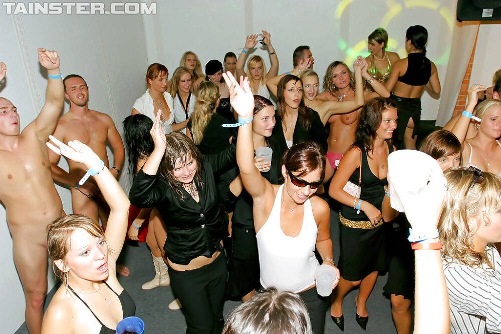 Tempting european ladies are into hardcore groupsex at the drunk party - #8