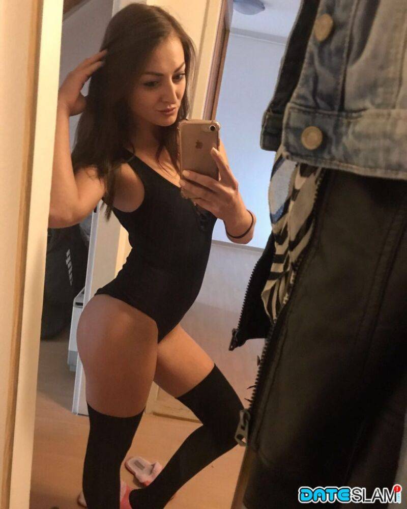 Hot solo girl takes mirror selfies to add to her dating profile - #4