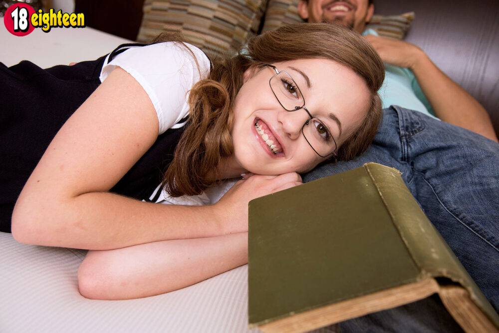 Young bookworm Marissa Mae turns 18 and becomes an instant slut - #10