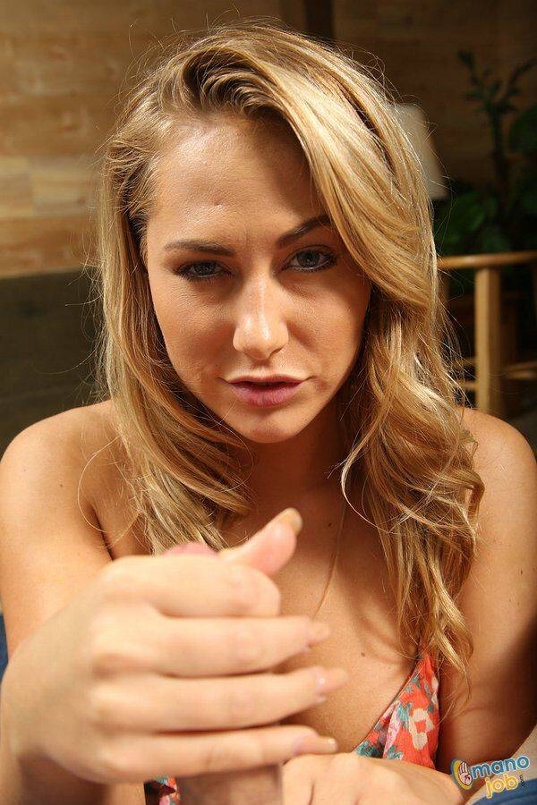 Blonde chick Carter Cruise spits out a mouthful of cum after a POV blowjob - #10