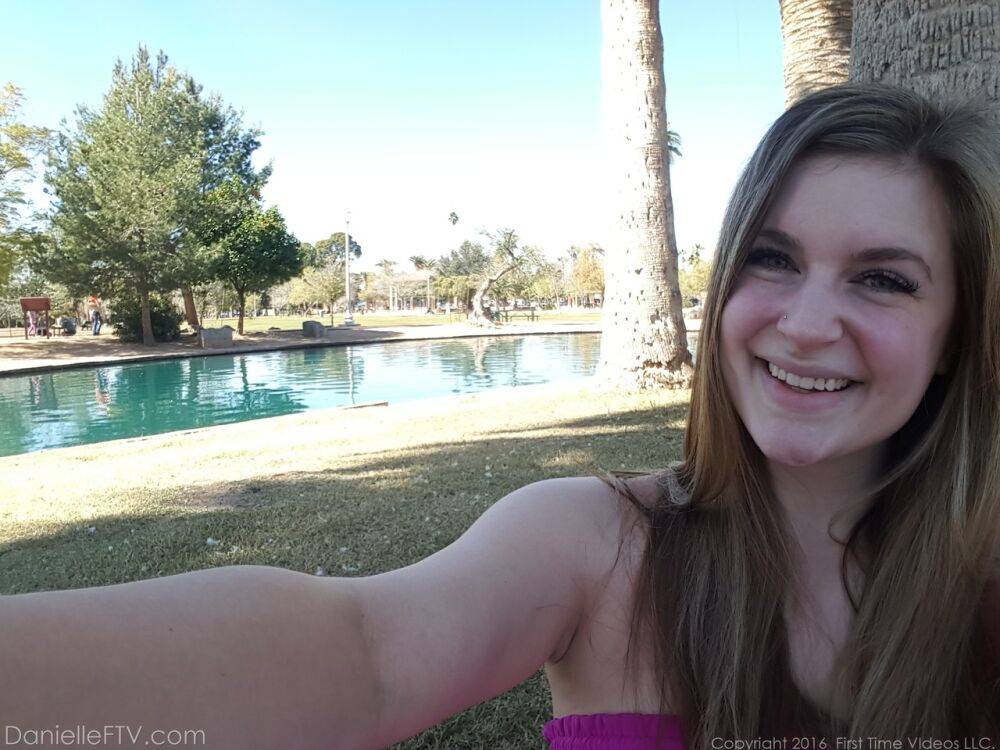 Big titted amateur takes naked selfies of herself indoors and outdoors too - #6