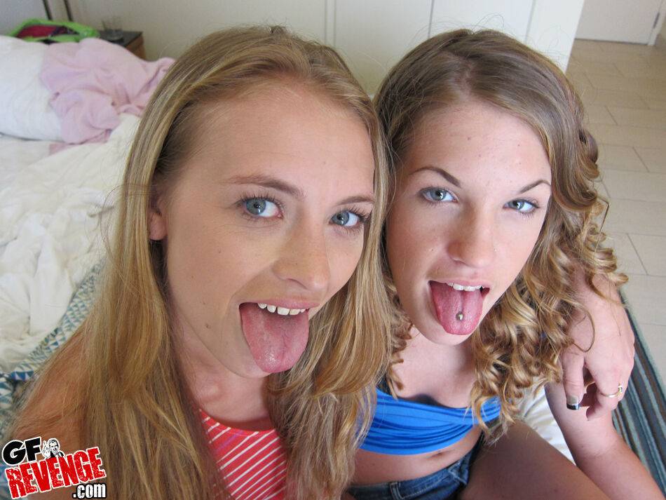 Filthy teenage chicks stripping and having some pussy lick fun - #2