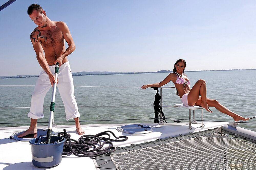 Foot fetish MILF Christina Bella is into hardcore ass fucking on the boat | Photo: 1846759