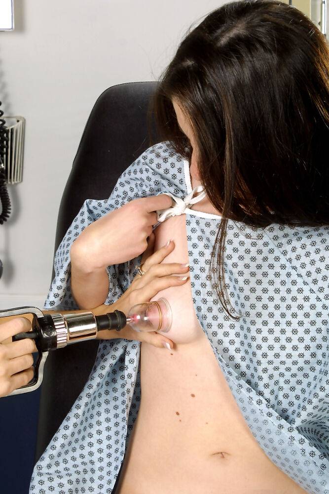 Female doctor gets overly friendly while examining a young girl's pussy - #7