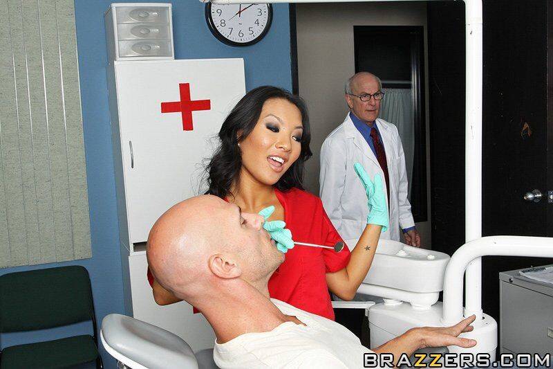 Sassy asian nurse with amazing tits gets fucked by a well-hung patient - #3