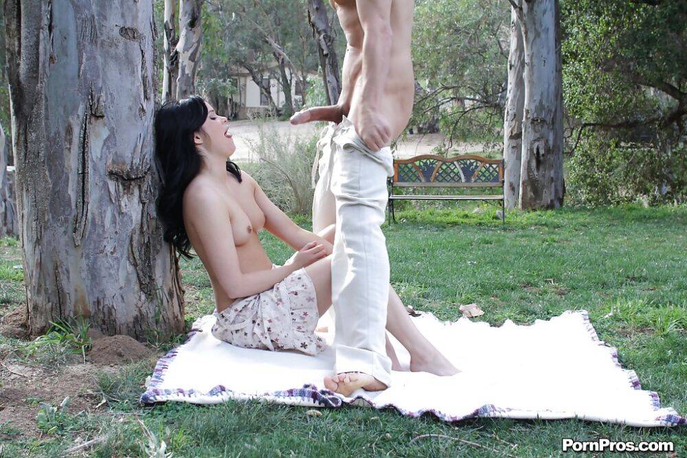 Nice teen Jenna Ross goes for a picnic, but gets fucked instead - #10