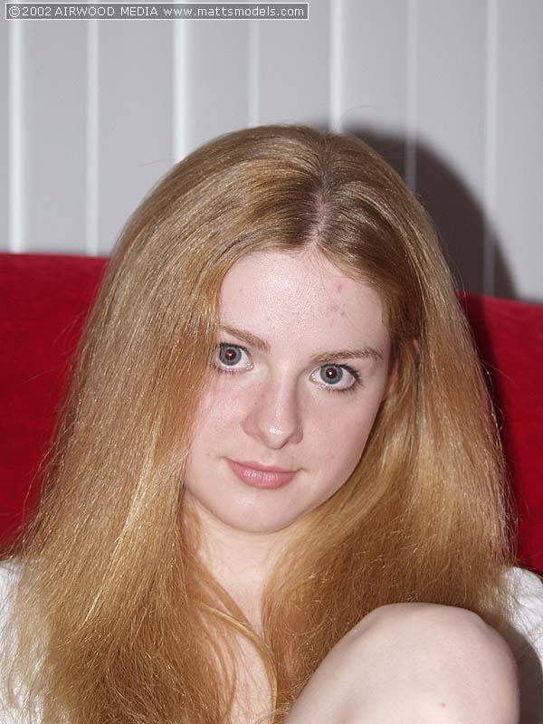 Fair skinned redhead Heidi displays her big naturals and twat at the same time - #4