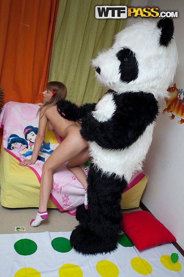 Tiny teen Tammi gets banged in hardcore action by a Panda - #14