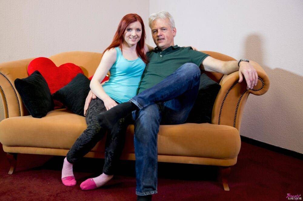 Flaming redhead teen Vanessa works out her daddy issues with an old man - #8