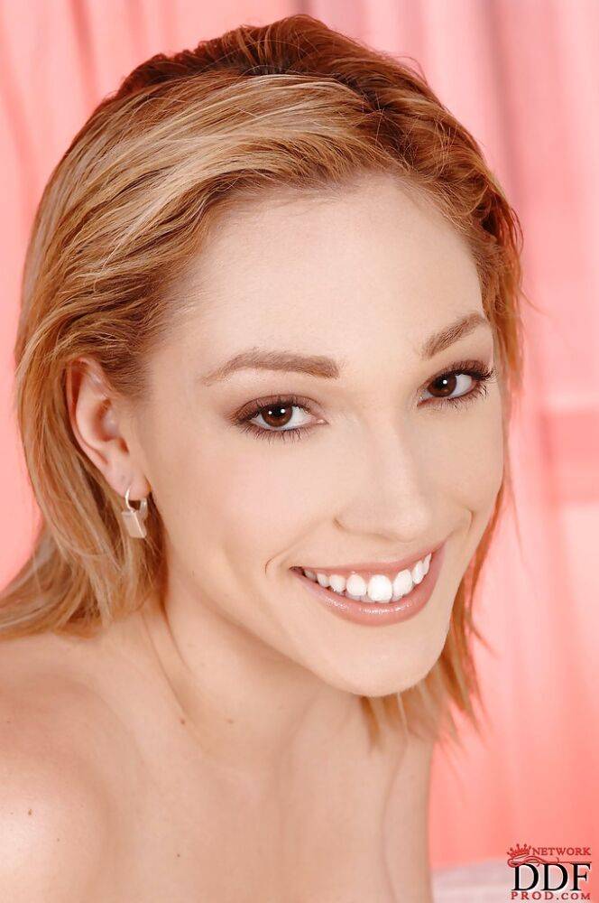 Lewd cutie on high heels Lily LaBeau getting naked and spreading her legs - #3