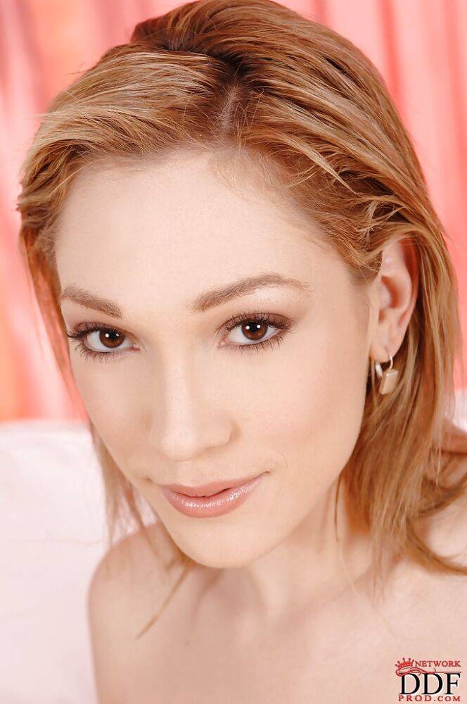 Lewd cutie on high heels Lily LaBeau getting naked and spreading her legs - #9