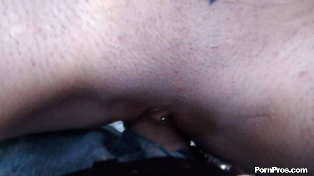 Close up view of pierced babe Larkin Love getting screwed by a pecker - #8