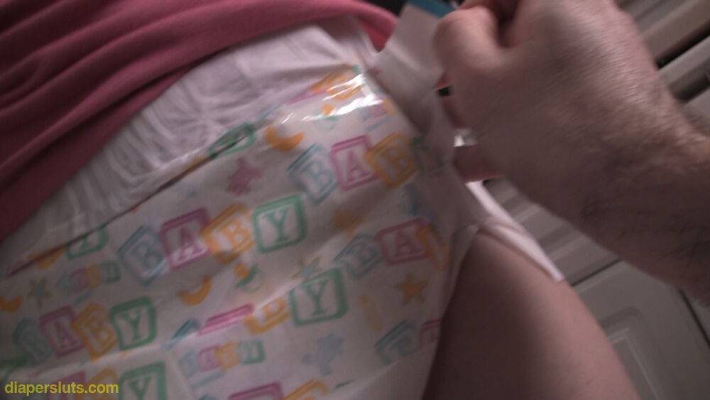 Ultra cute pretty in pink Samara is back for her Diaper Sluts Lesson 2 And - #4