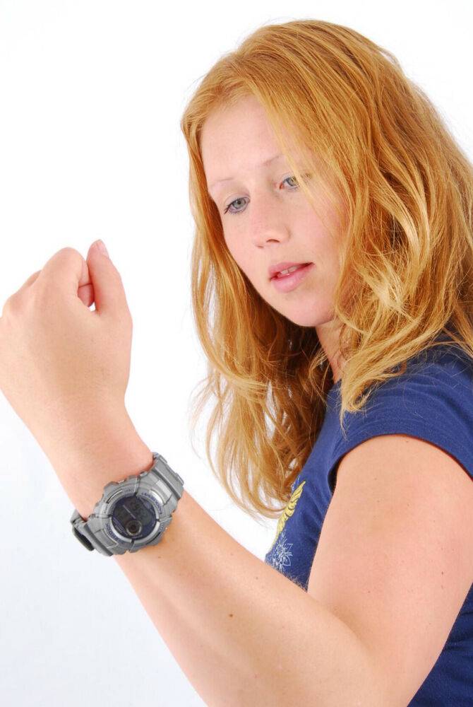 Watch Girls Judy wearing a grey G Shock watch - #9