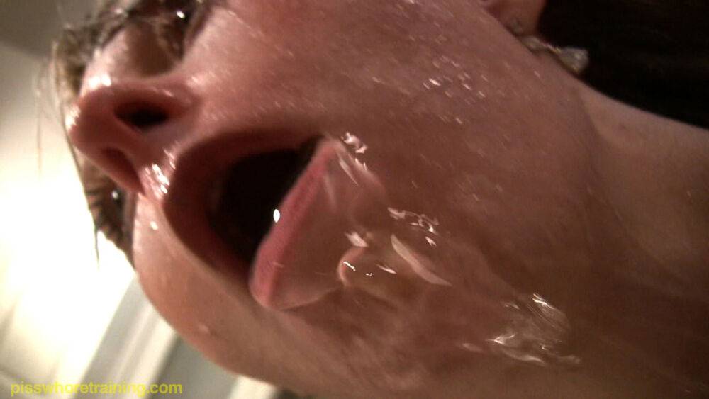 Young blonde slut get to drink her own piss - #1