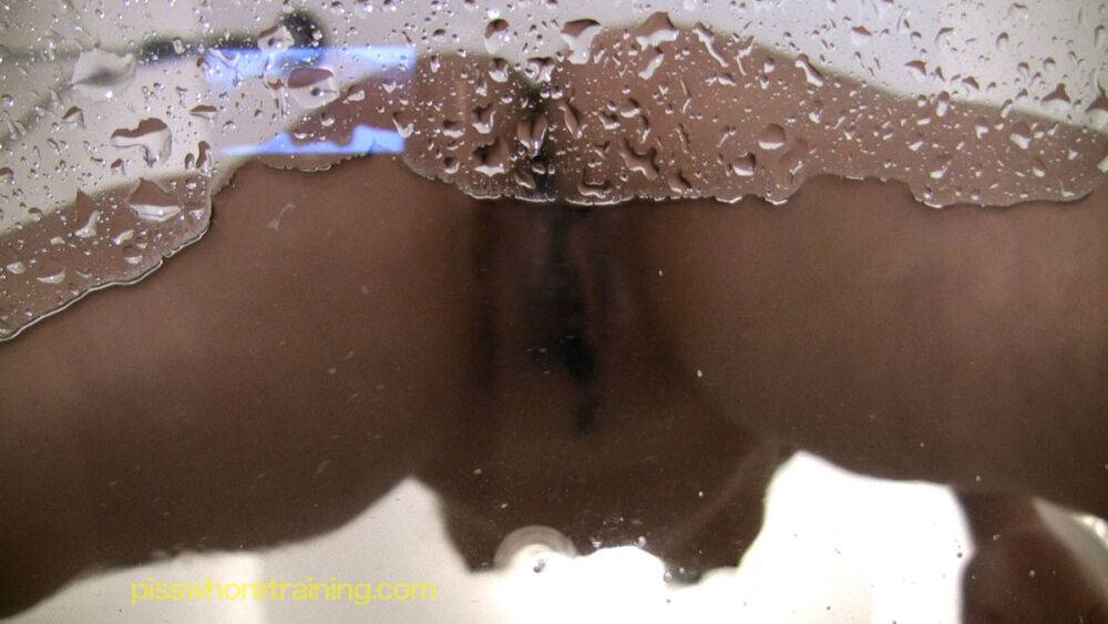 Young slut get flogged and pissed on the bowl - #8