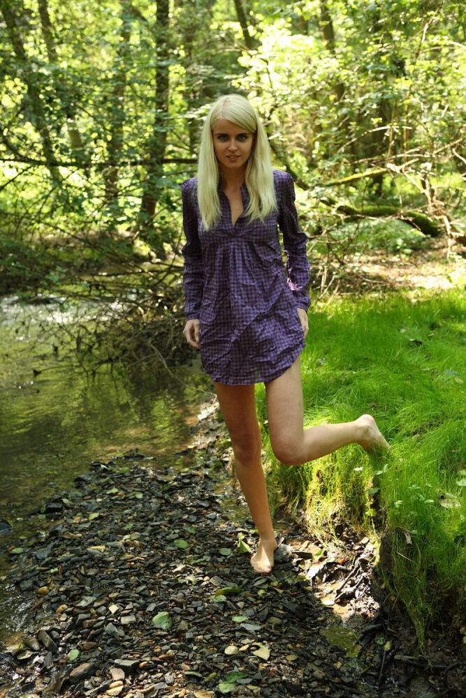 Danielka had decided to take a walk in the woods behind her house the other - #3