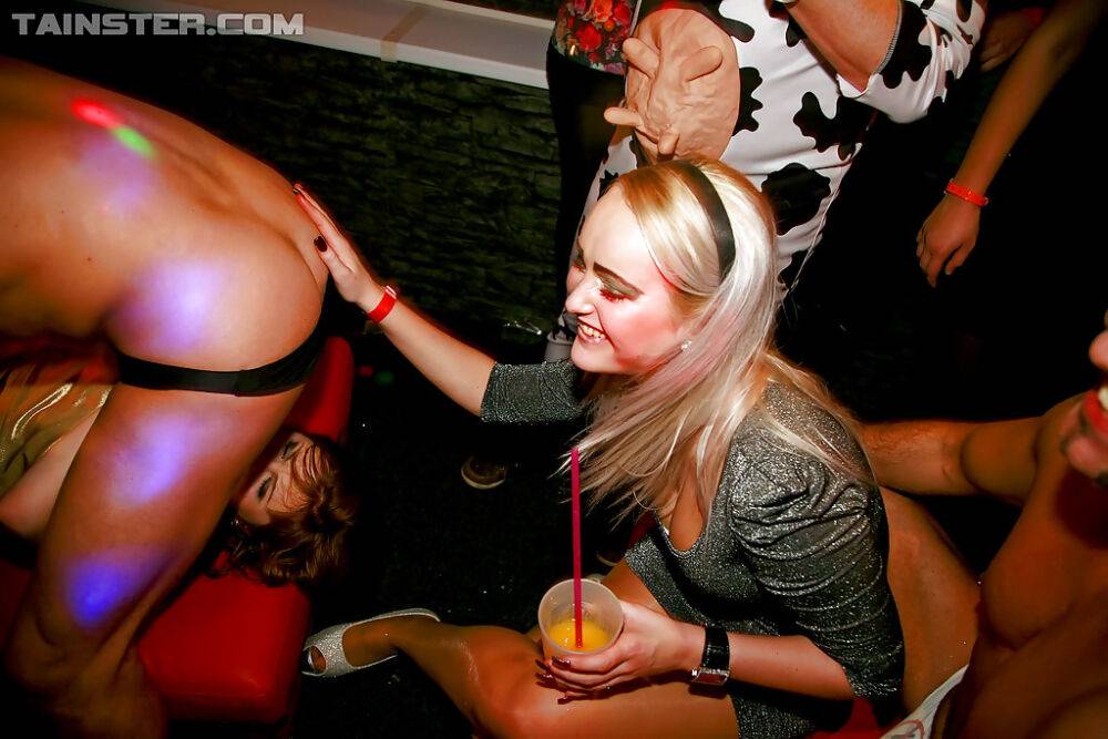 Lustful amateur gals going wild at the party with hot malestrippers - #13