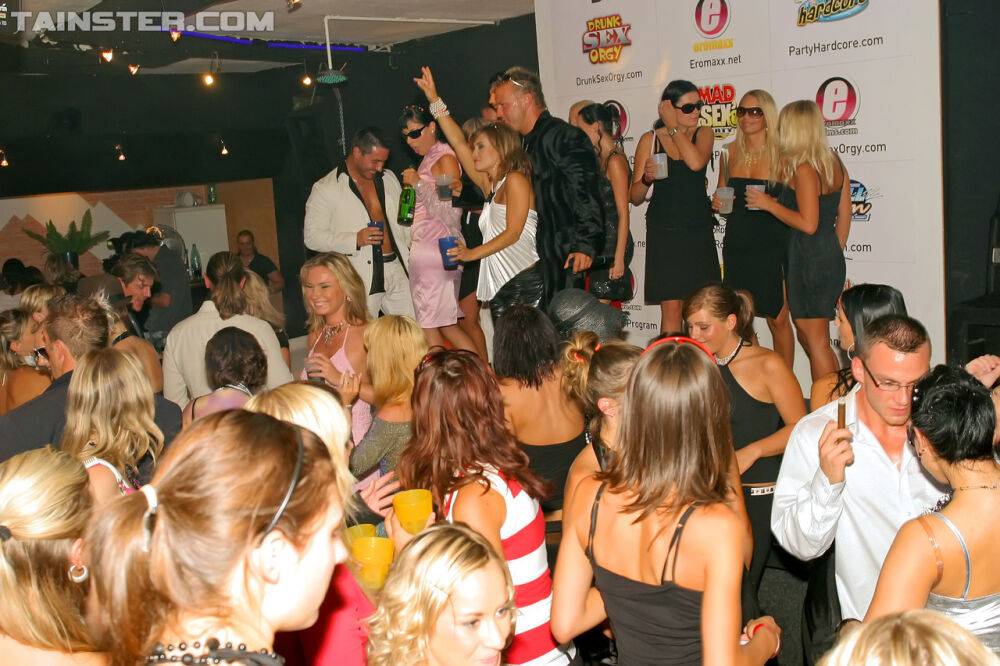 Clothed females get wild and crazy with male dancers and each other once drunk - #3