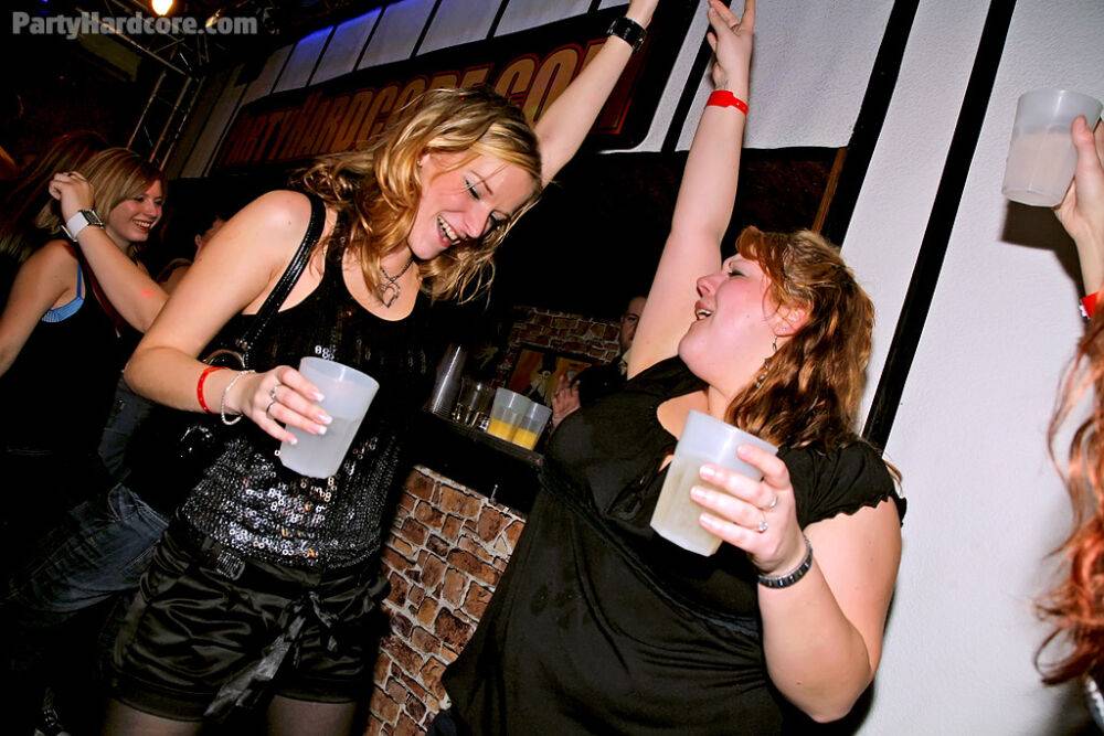 Fuckable amateurs getting drunk and going wild at the club party - #12