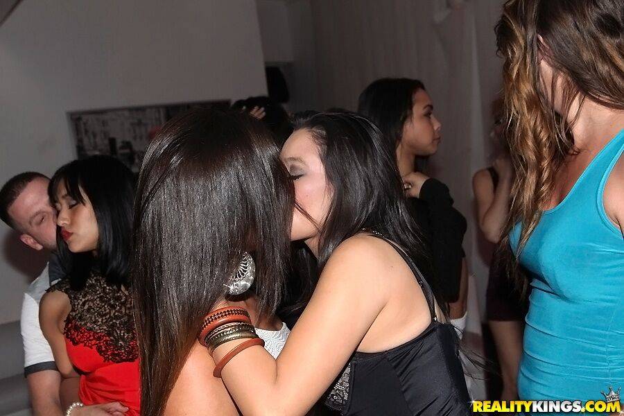 Lascivious girls with nice bodies going wild and lewd at the night club party - #8