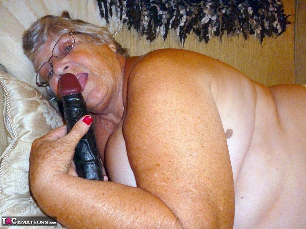 Obese UK nan Grandma Libby masturbates while reading a romance novel - #2