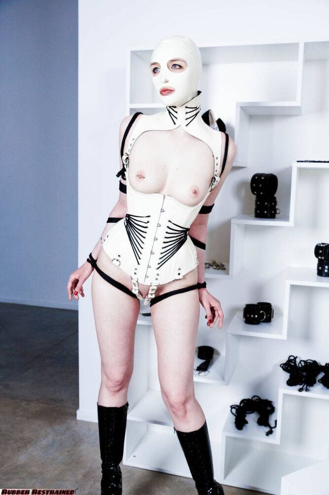 White corset, part 2 of 4Bondage,Fetish,Rubber - #2