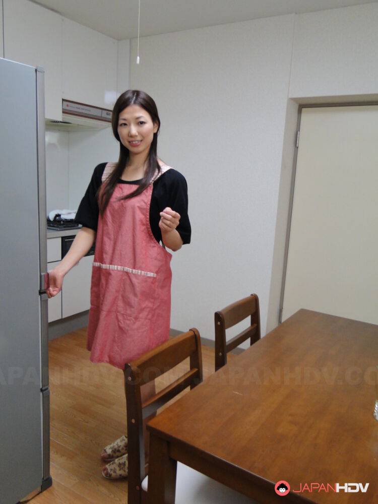 Hot Japanese maid Mizuho Yamashiro gets her hairy pussy fingered & fucked hard - #2
