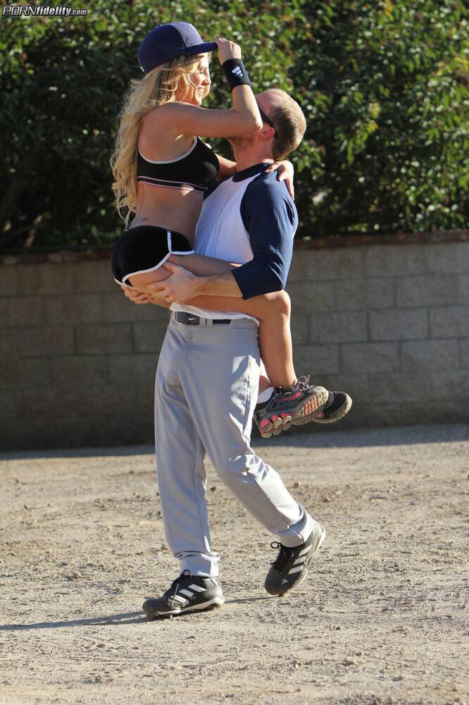 Chesty Charisma Cappeli takes a hard dick in her ass after baseball lessons - #5