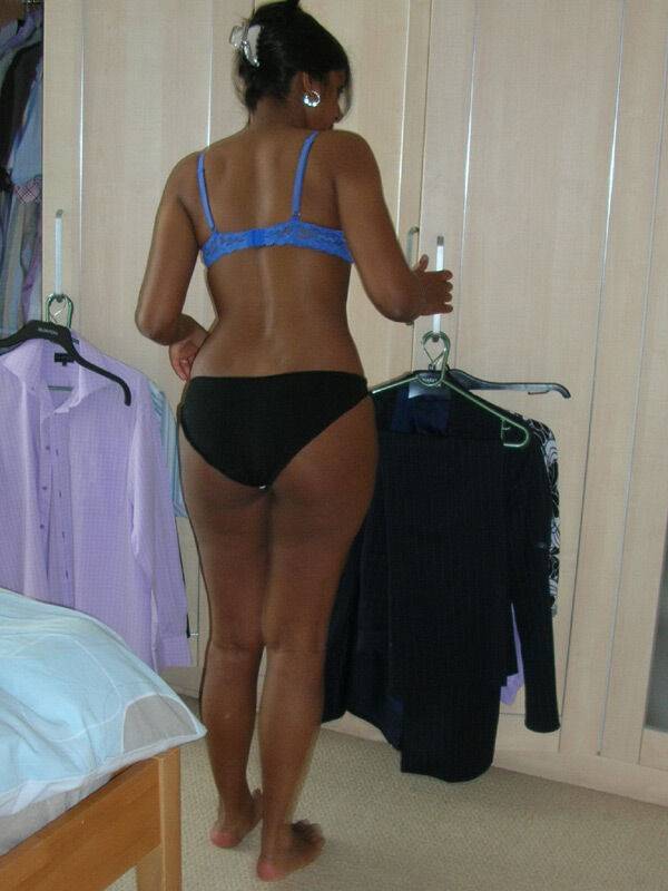 Indian female is caught in her underwear while trying on different outfits - #6