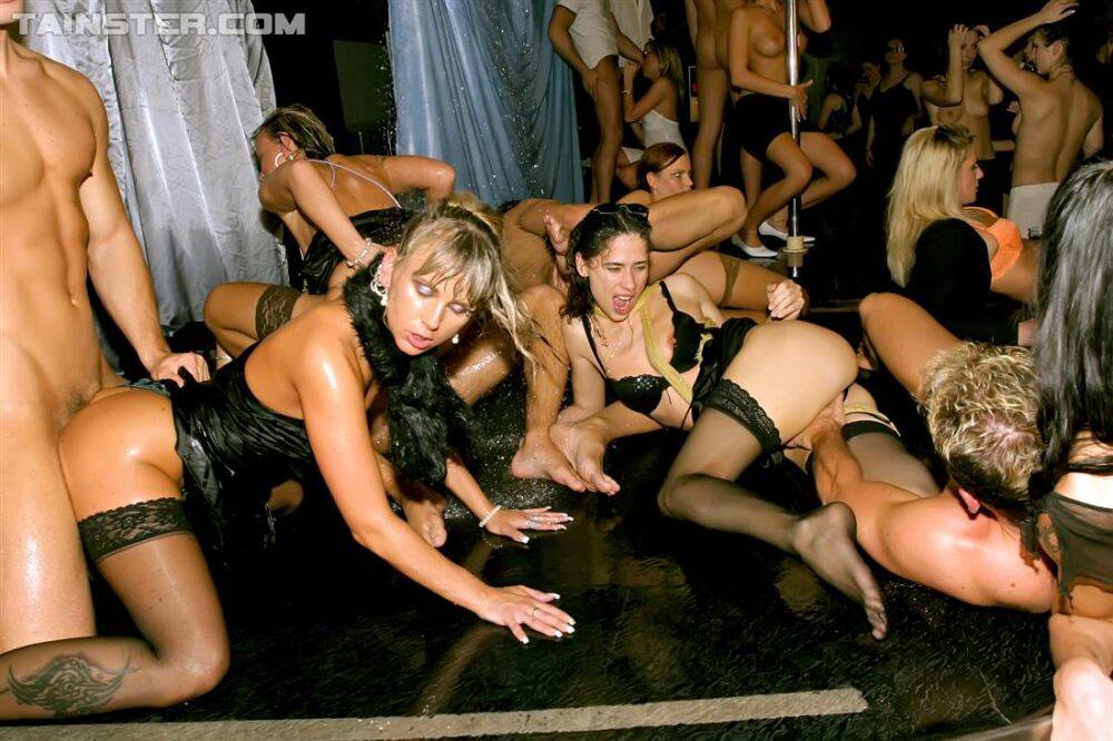 Club going individual participate in a wall to wall orgy - #5