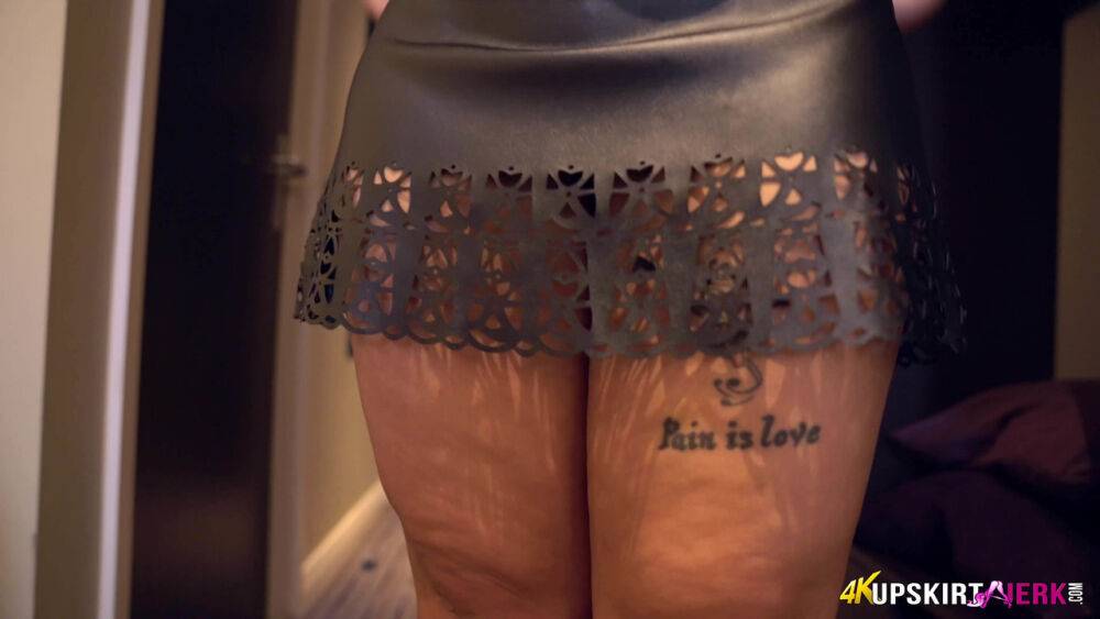 Amateur model Ashley Rider free her big ass from her upskirt underwear - #3