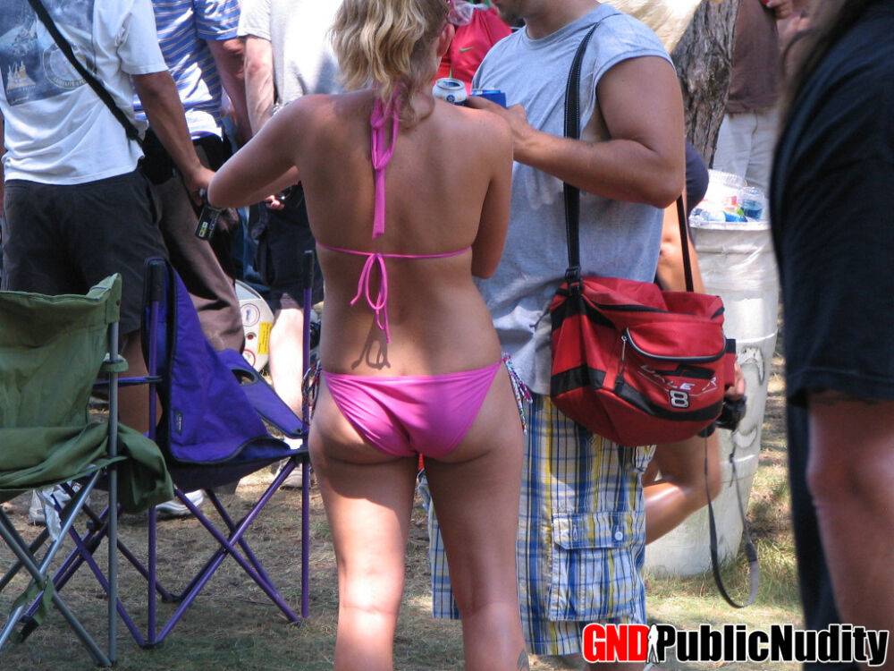 No one is shy when they walk around topless and naked at Nudes A Poppin - #12