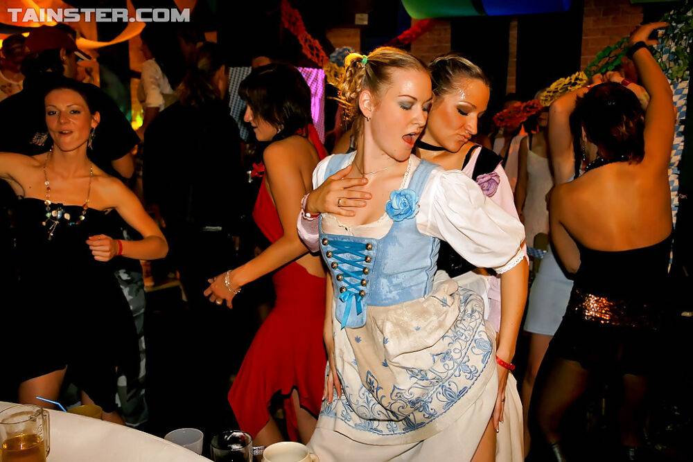 Liberated european gals spend some good time at the drunk party - #4