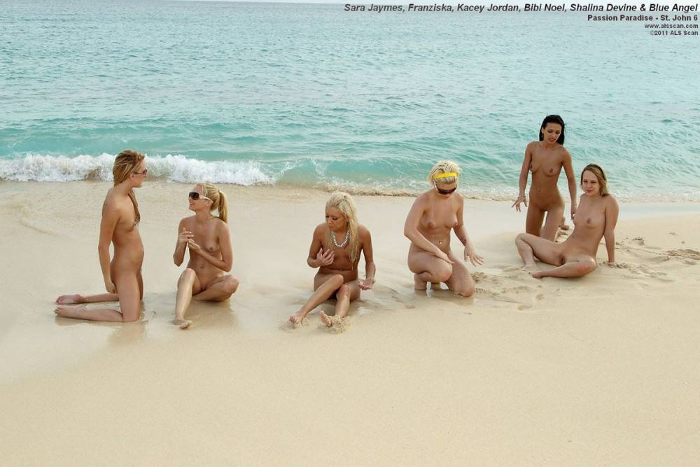 Naked Beach Girls Bibi Noel, Blue Angel, Franziska, Kacey Jordan, Sara Jaymes & Shalina Devine. - #9