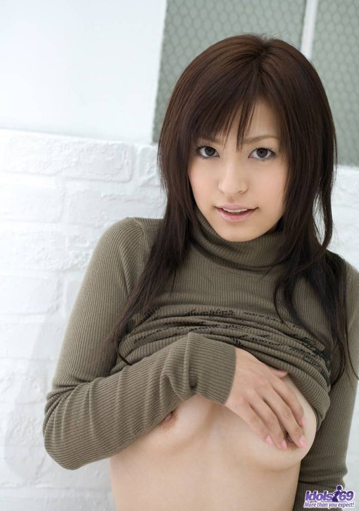 Naughty Oriental Babe Misaki Mori Slides Panty Aside Uncovering The Secrets Of Her Bush - #11