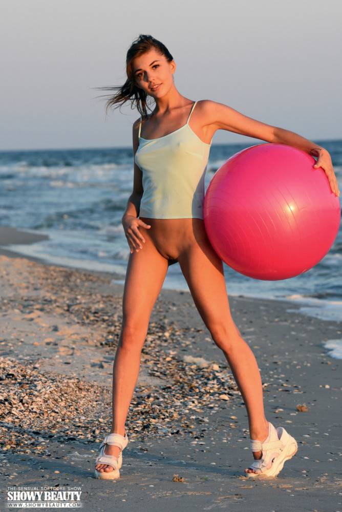 Posing on a sandy shore - #2