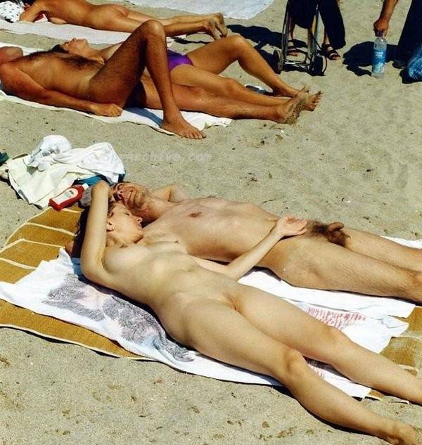 Peeping on beautiful naked girls on the beach - #12
