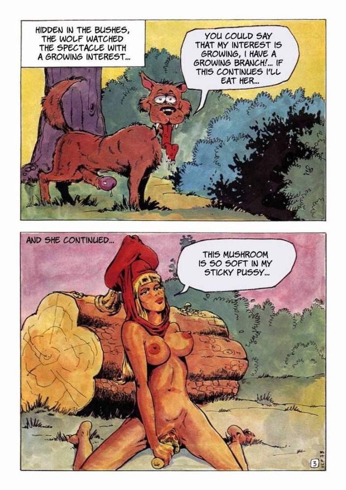 Comics of sex life big red riding hood and her grandmother - #3