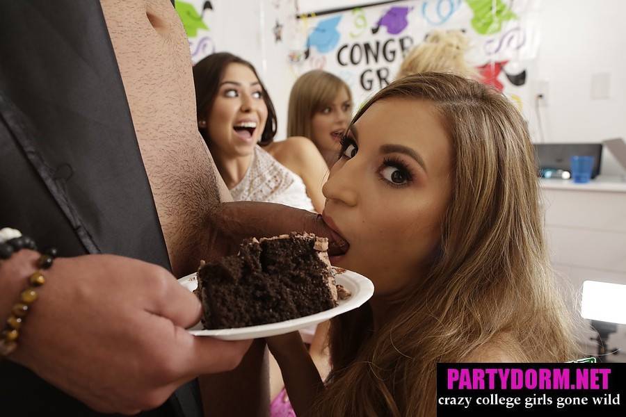 Hot college girls having wild sex party - #6