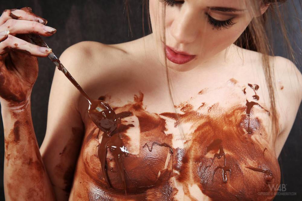 Little Caprice Is A Dirty Girl â€“ And During This Photoshoot She Became Even Dirtier! Watch And Enjoy Her Getting Covered In Chocolade! - #16