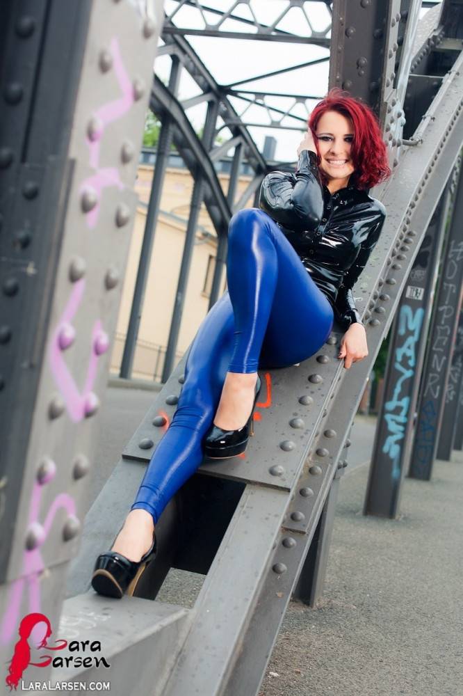 Redhead in shiny latex - #1