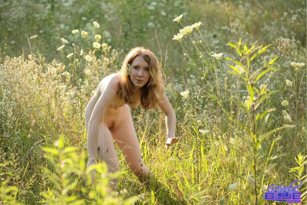 I am modeling in the grass here. naked of course and no cloths | Photo: 5101557