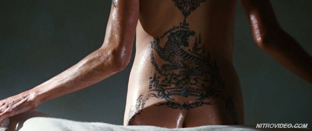 Angelina jolie exposing her hot tattooed body - #3