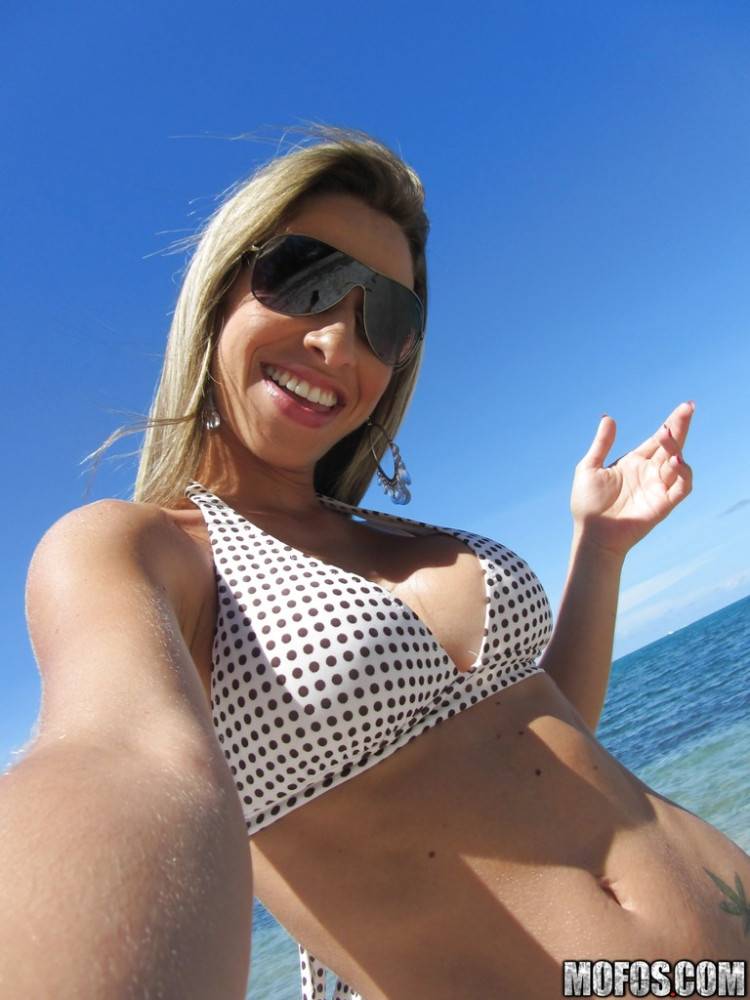 Attractive latina milf Patty in hot bikini - #2