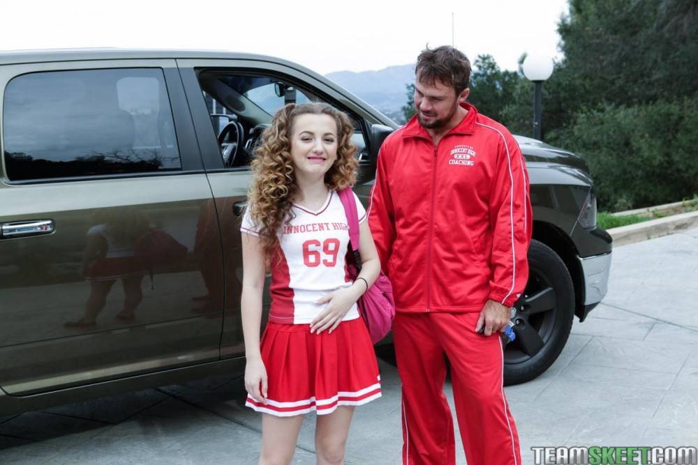 Marissa Mae Is Getting A Ride Home From Her Cheerleading Coach When She Invited Him Into Her House To Talk About Whos Going To Be The Captain Of The Cheerleading Squad. - #7