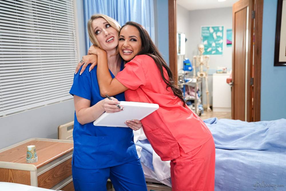 Beautiful Nurses Sofi Ryan And Riley Reyes Make Love At Work - #3