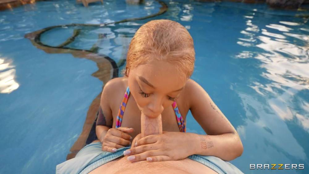 Black Hoe With Saggy Tits Gets Screwed By The Pool - #6